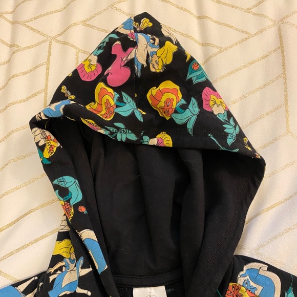 Disney Alice in Wonderland zip up hoodie with front pockets - Picture 6 of 7